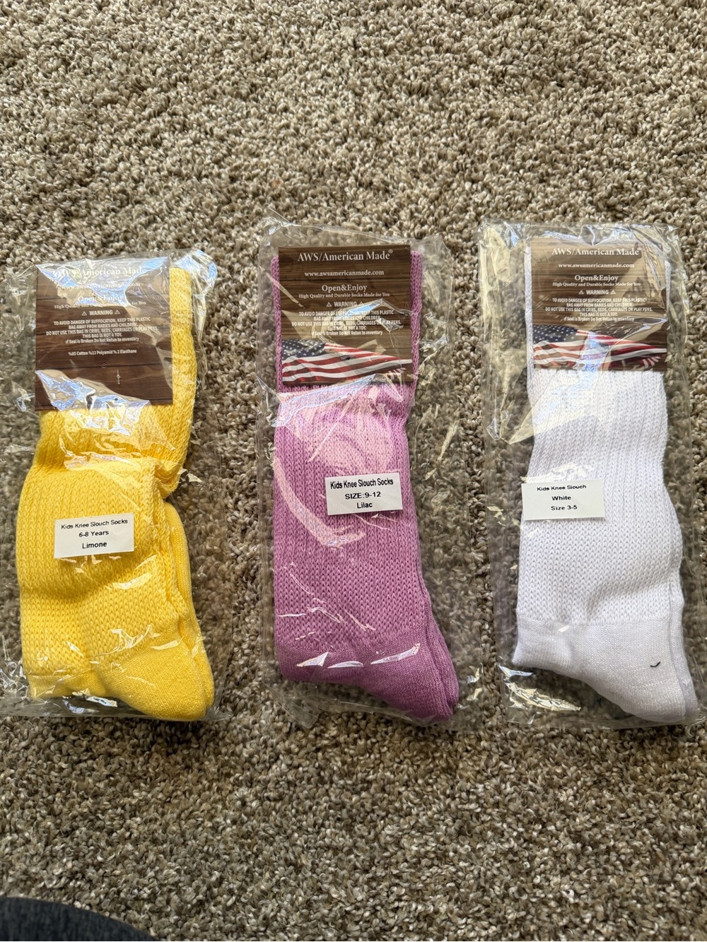 Socks AWS kids slouchy socks